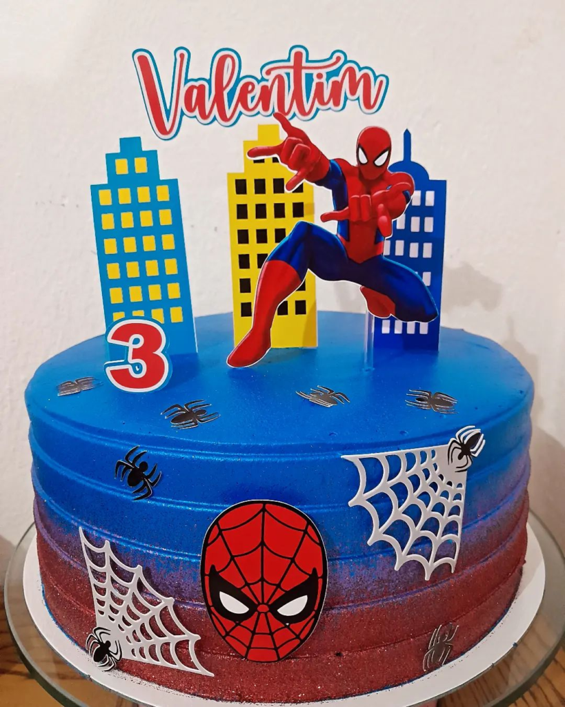 Bolo do Homem Aranha 25