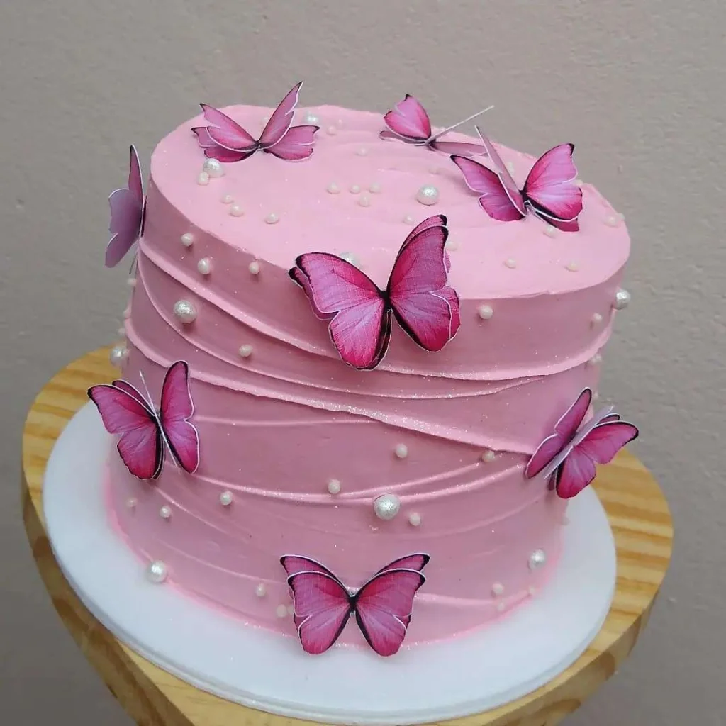 Bolo De Borboleta Rosa 7