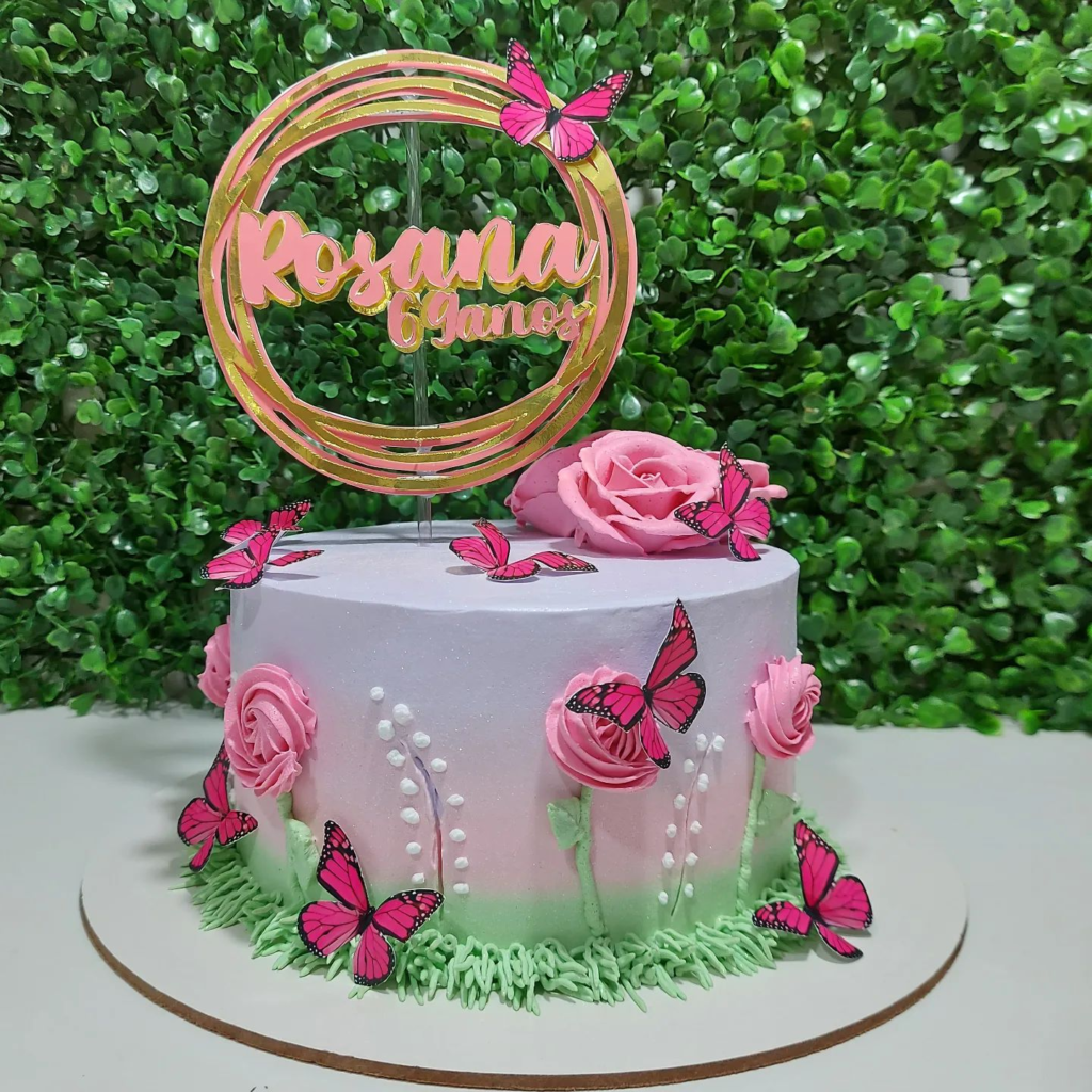 Bolo De Borboleta Rosa 13