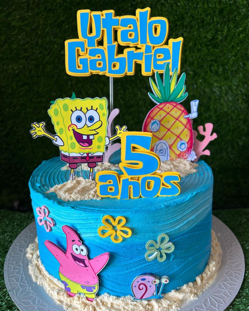 Bolo do Bob Esponja 49