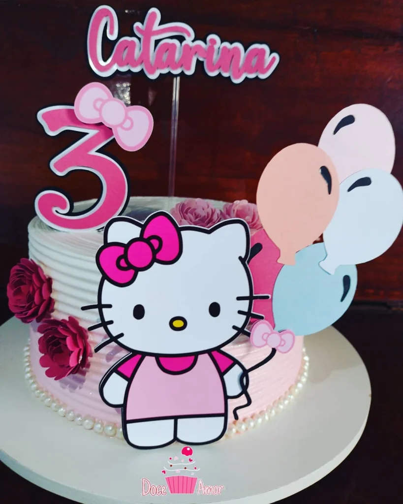 Bolo da Hello Kitty 13